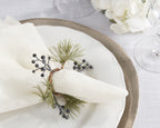 Pine and Berry Napkin Ring, Set of 4
