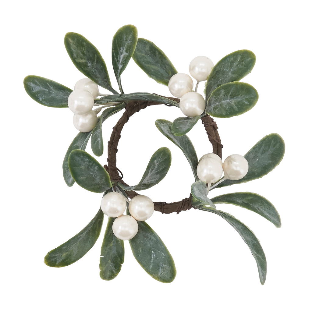 Mistletoe Napkin Ring, Set of 4
