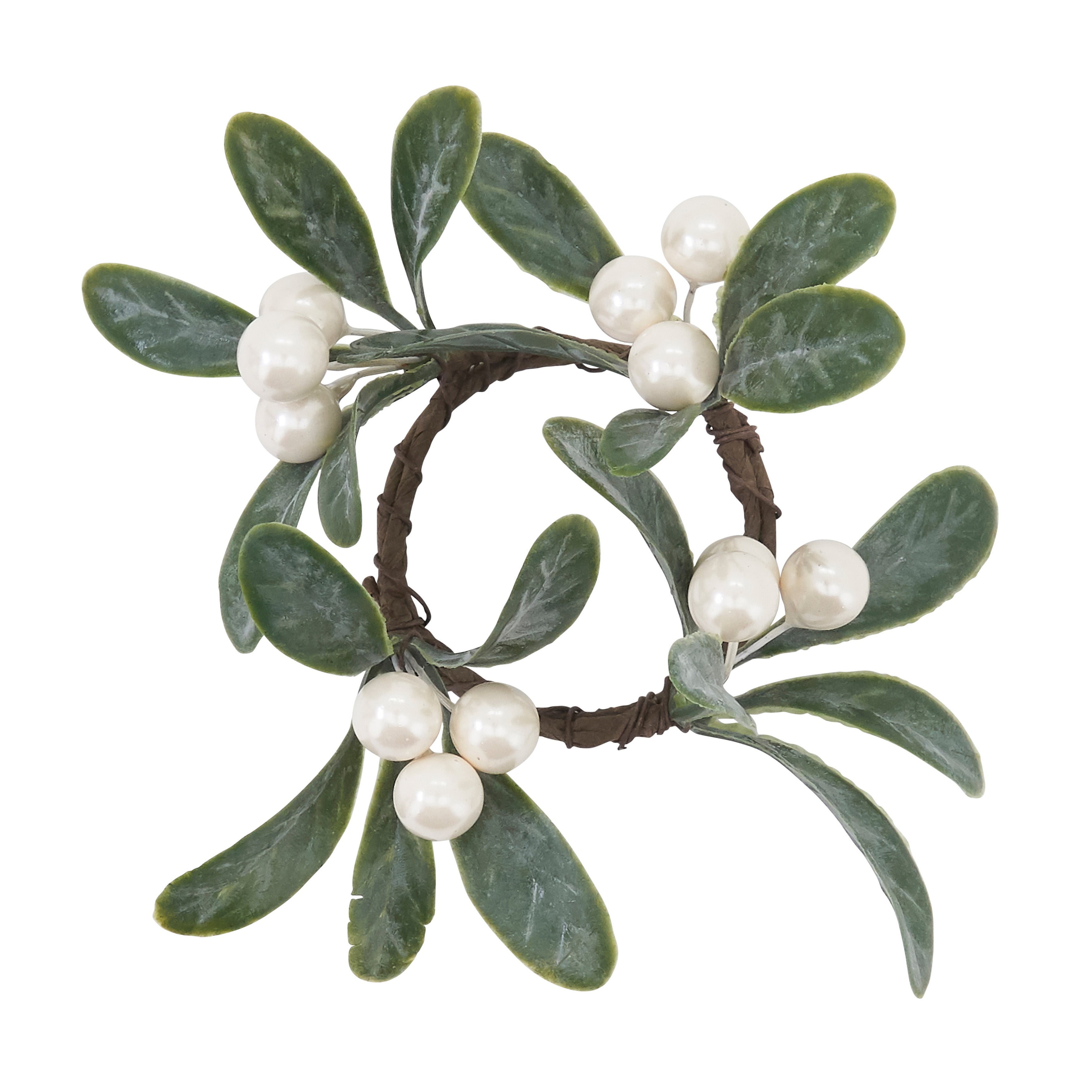 Mistletoe Napkin Ring, Set of 4