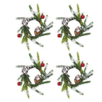 Red Berry Napkin Ring, Set of 4