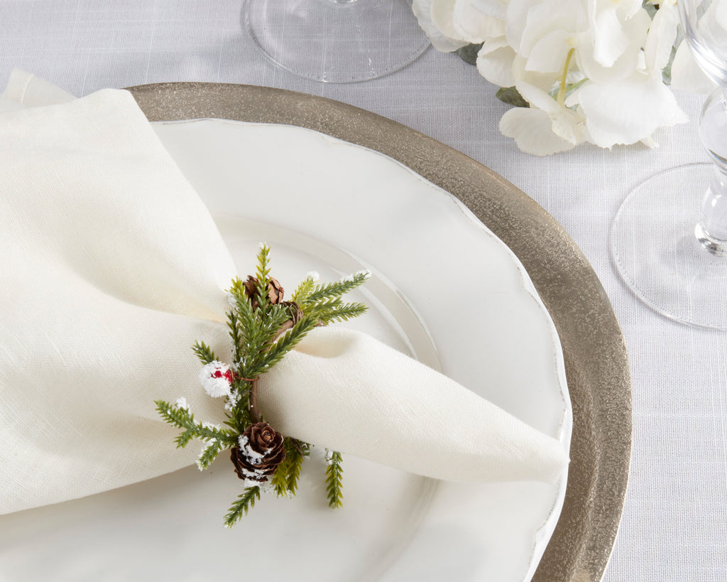 Red Berry Napkin Ring, Set of 4