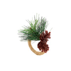 Forest Floor Pinecone Napkin Ring, Set of 4