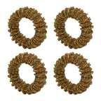 Beaded Round Napkin Ring, Set of 4