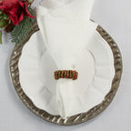 Beaded Round Napkin Ring, Set of 4
