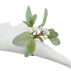 Rustic Charm White Berry Napkin Ring, Set of 4