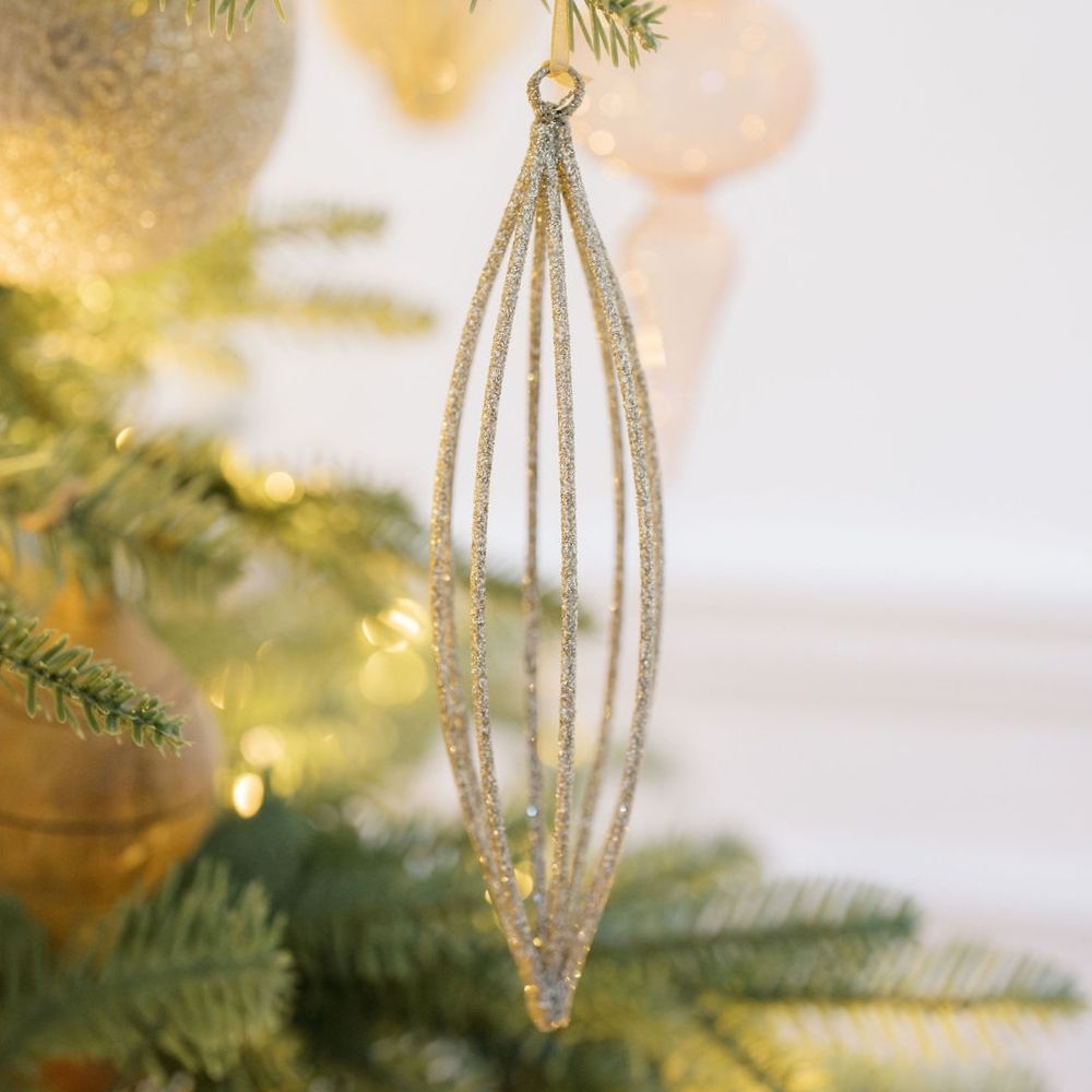Elegant 6.7 Champagne Assorted Ornament, Set of 6