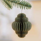 3 Paper Honeycomb Ornaments Assorted Shapes in Warm Seasonal Tones, Set of 6