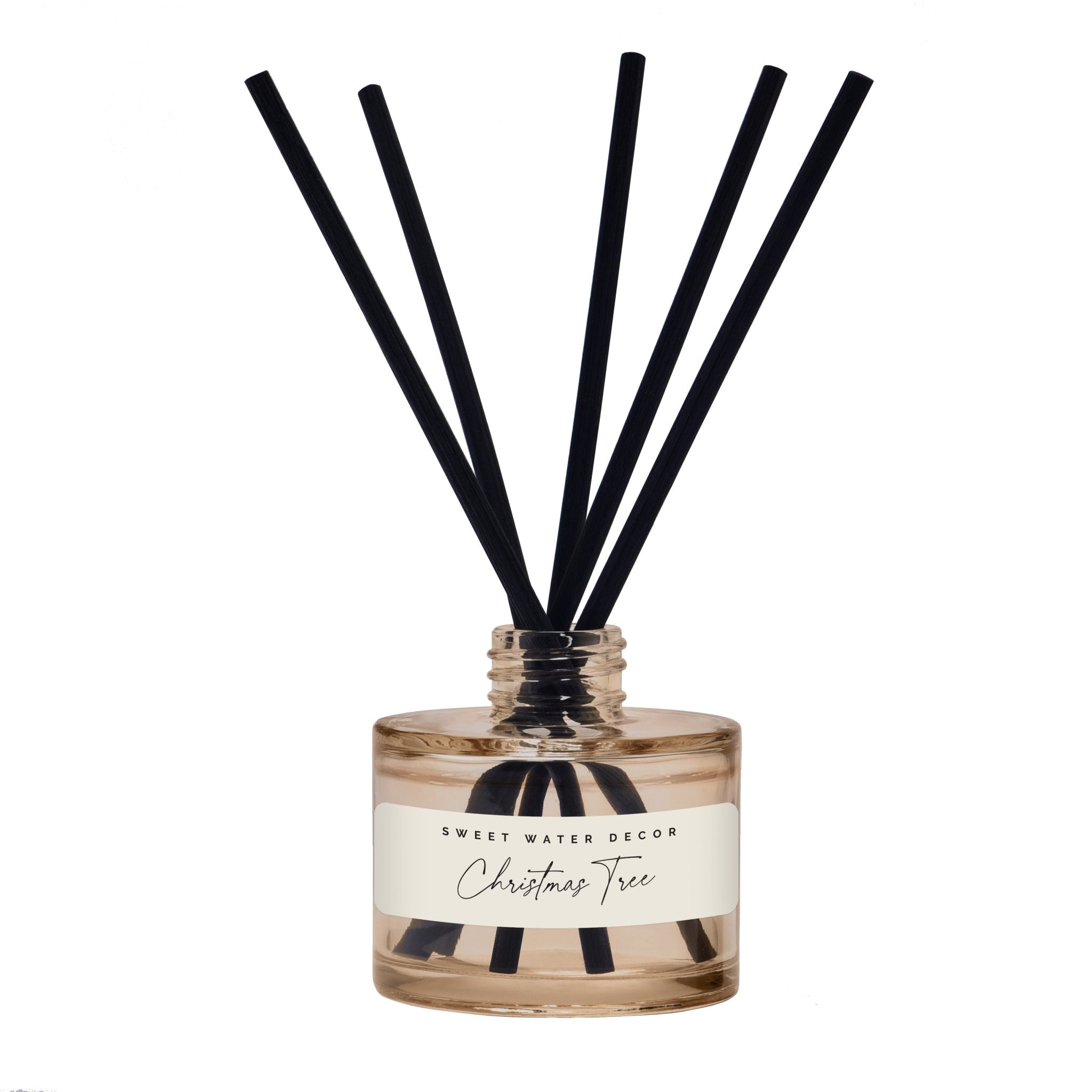 Christmas Tree Tinted Glass Jar Reed Diffuser