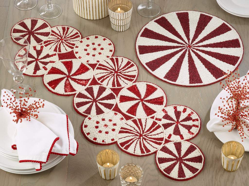 Candy Cane Table Runner