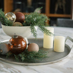 20 Realistic Faux Evergreen Cedar Branches with Hand-Painted Details, Set of 6