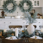 27 Frosted Flocked Cedar Stem