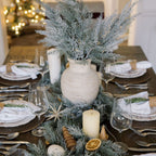 27 Frosted Flocked Cedar Stem