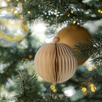 Luxury 4 Matte Antique Gold Glass Ornaments, Set of 4