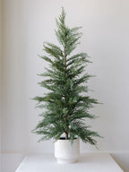 36 Artificial Lifelike Evergreen Cedar Tree in Cream Pot