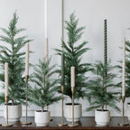 36 Artificial Lifelike Evergreen Cedar Tree in Cream Pot