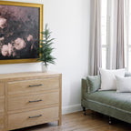 24 Lifelike Artificial Cedar Trees in Elegant Cream Pots, Set of 2