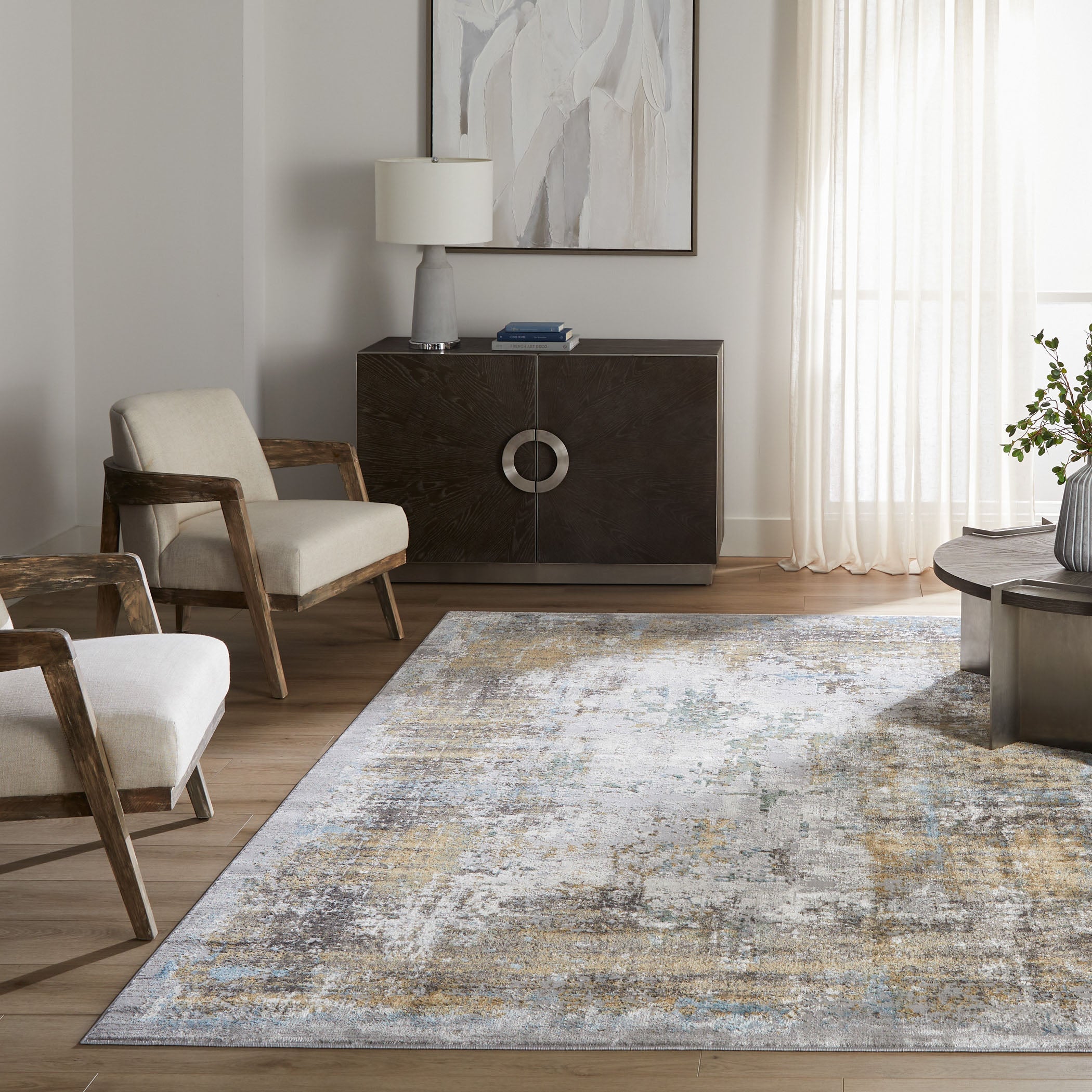 Adara Gray Blue Rug