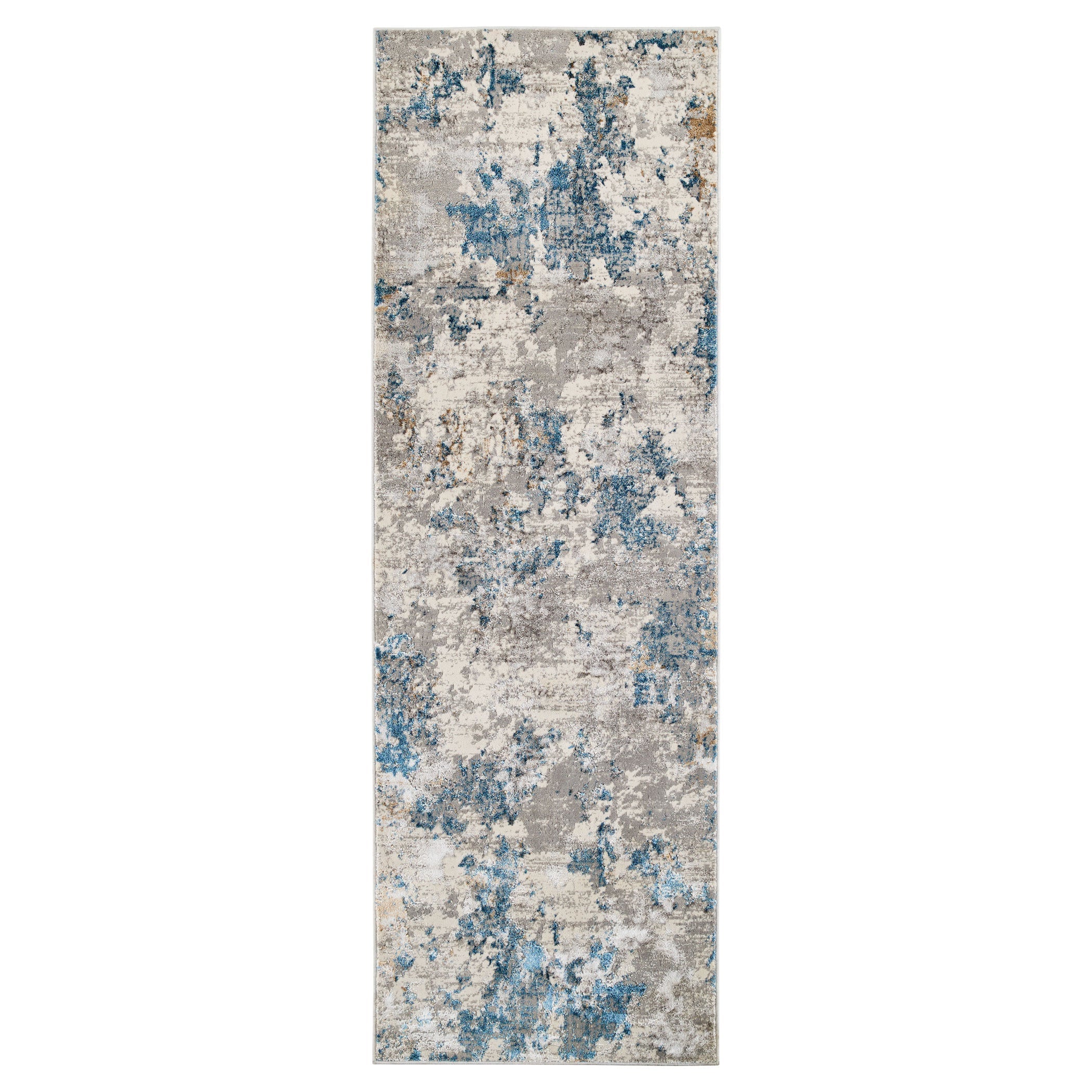 Darica Abstract Clouds Multi Blue Rug
