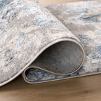 Darica Abstract Clouds Multi Blue Rug