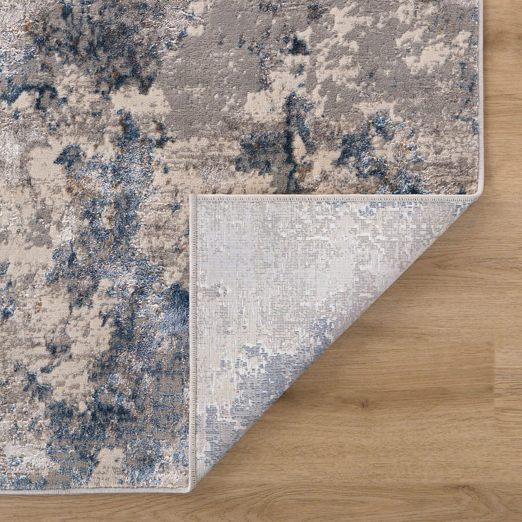 Darica Abstract Clouds Multi Blue Rug