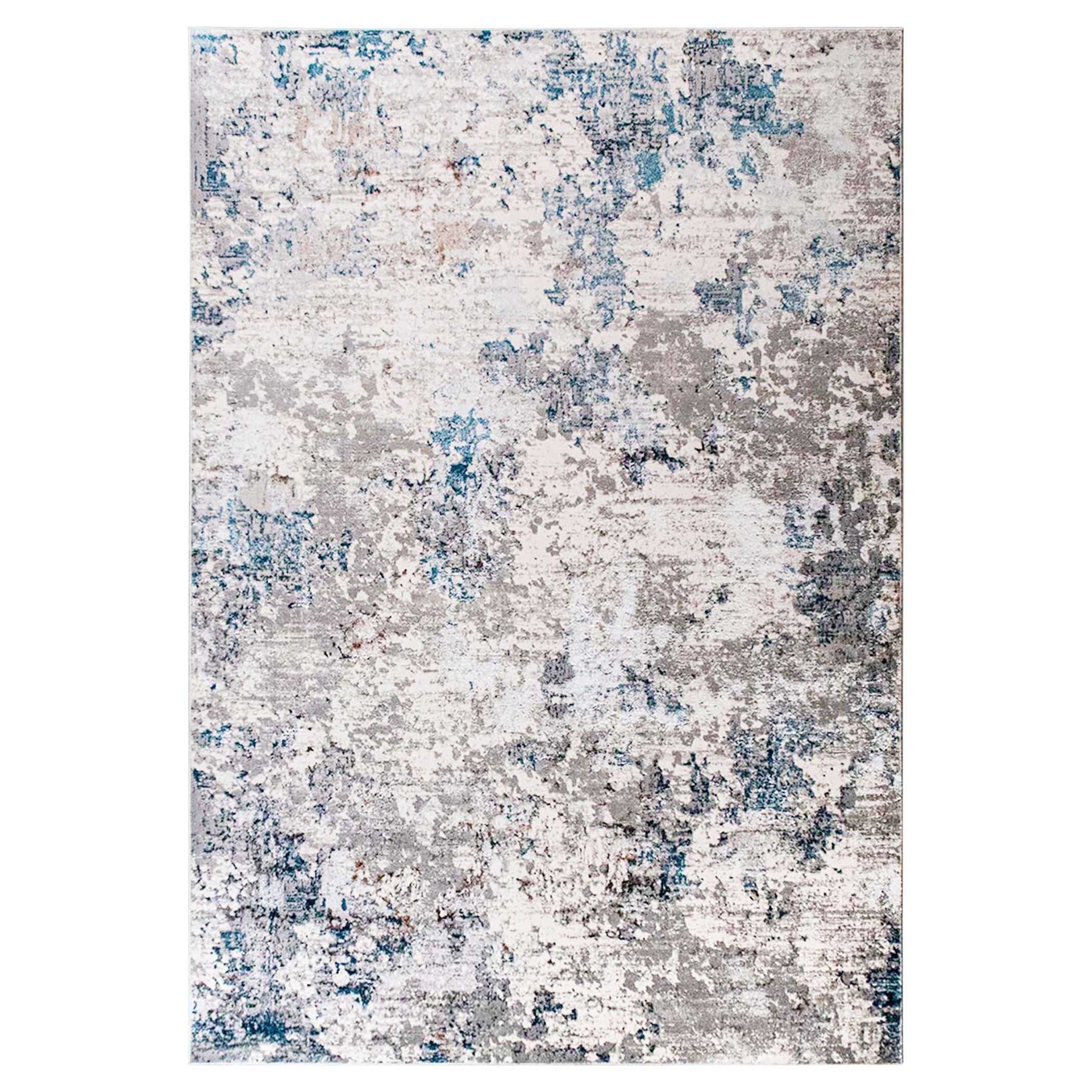 Darica Abstract Clouds Multi Blue Rug