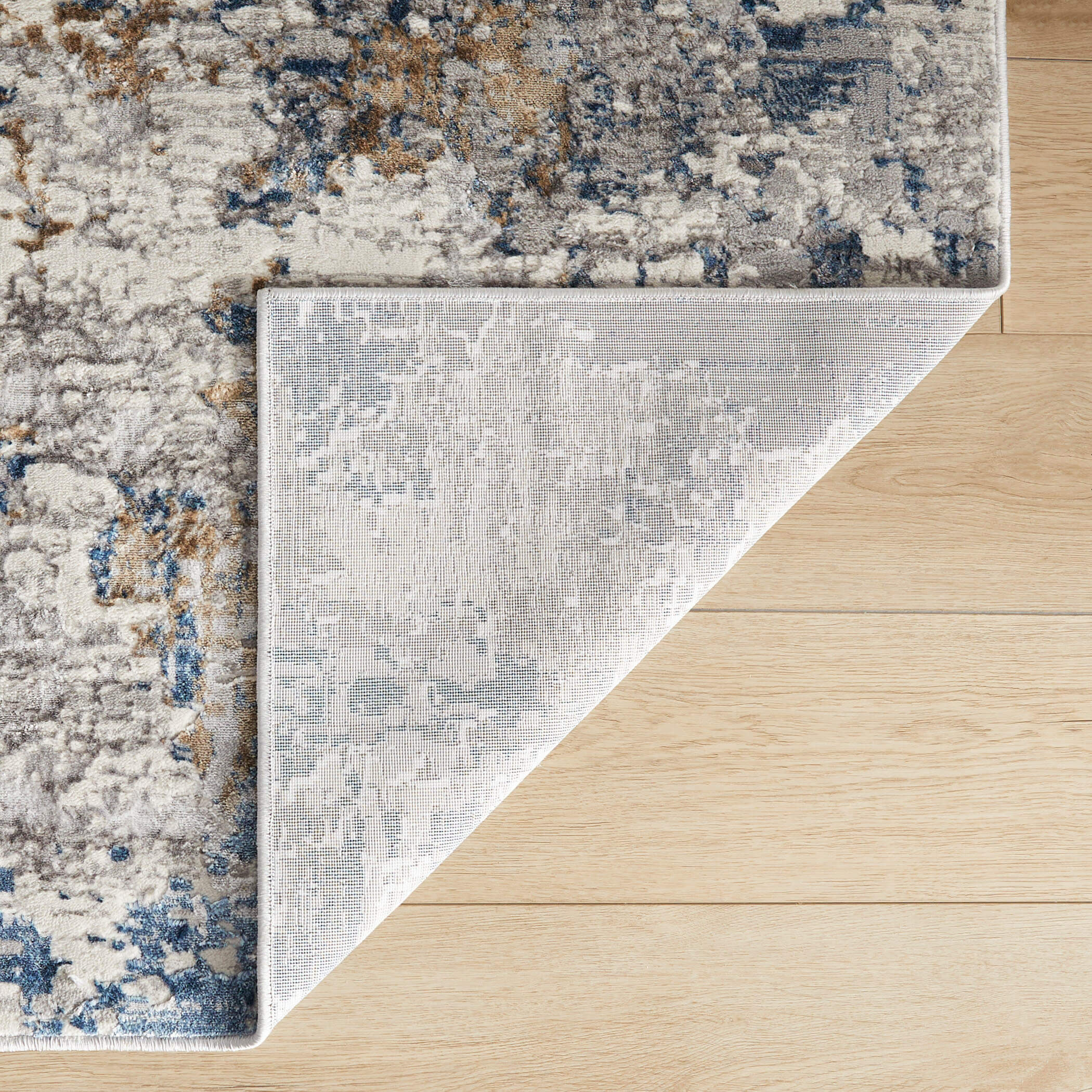 Darica Abstract Clouds Multi Blue Rug