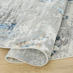 Darica Abstract Clouds Multi Blue Rug