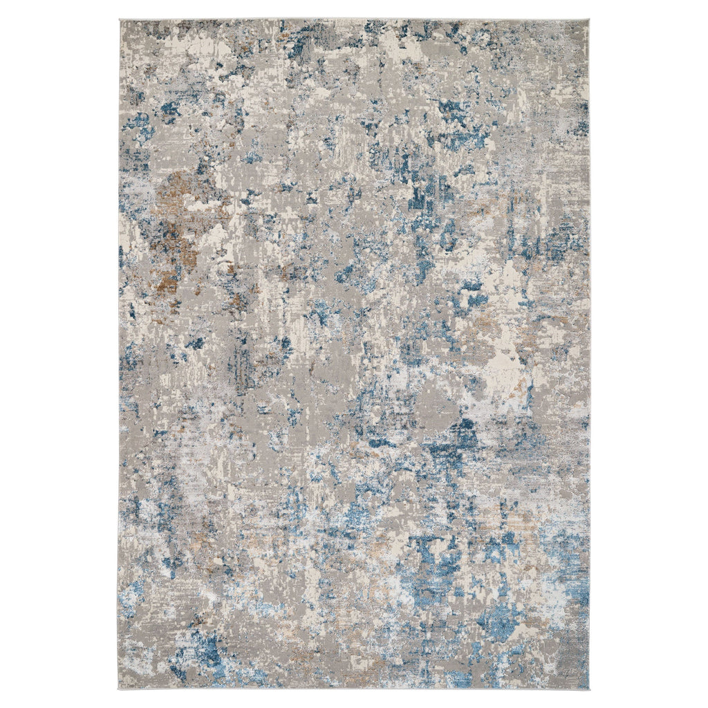 Darica Abstract Cosmo Blue Rug