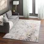 Fatima Black Beige Rug