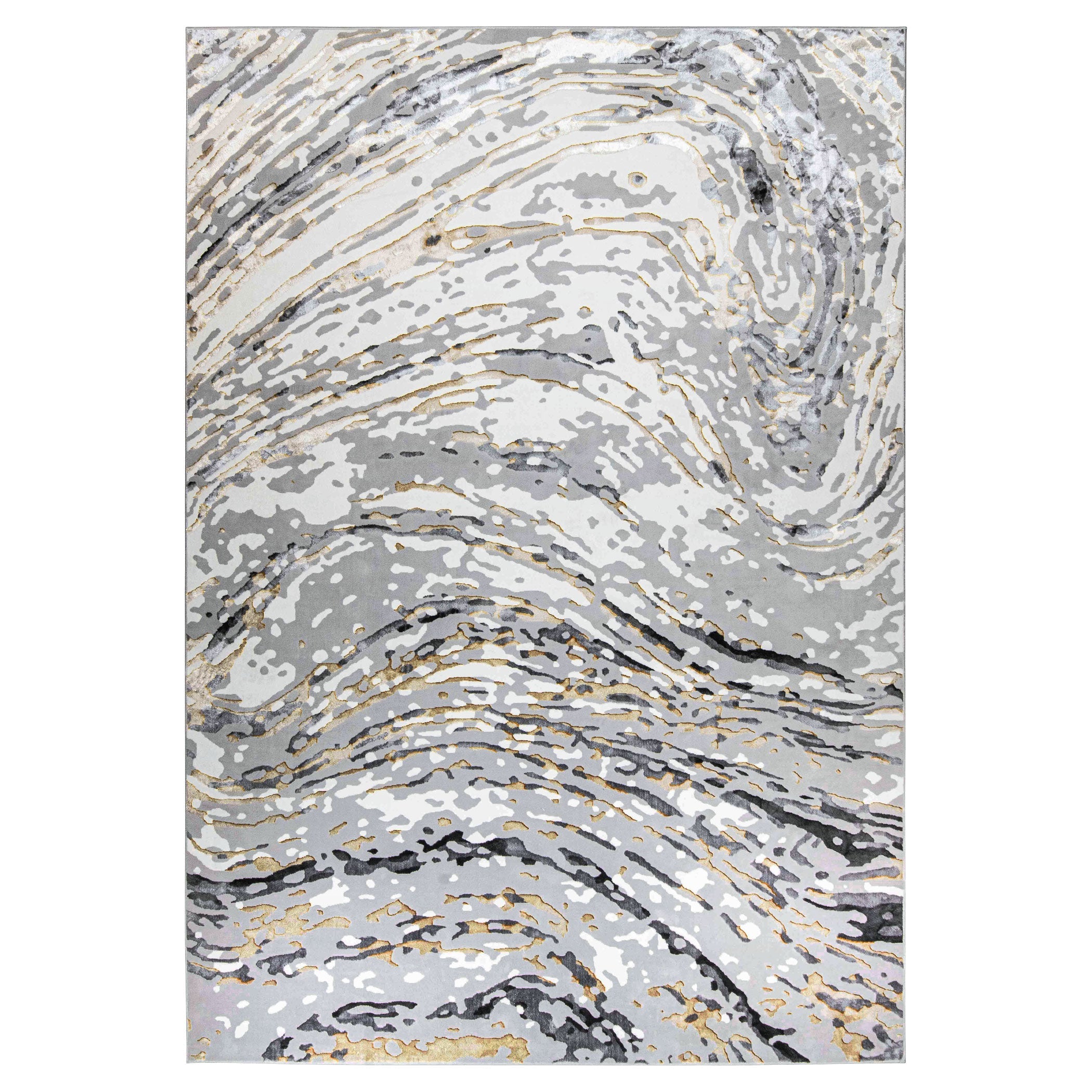 Fatima Gray Black Rug