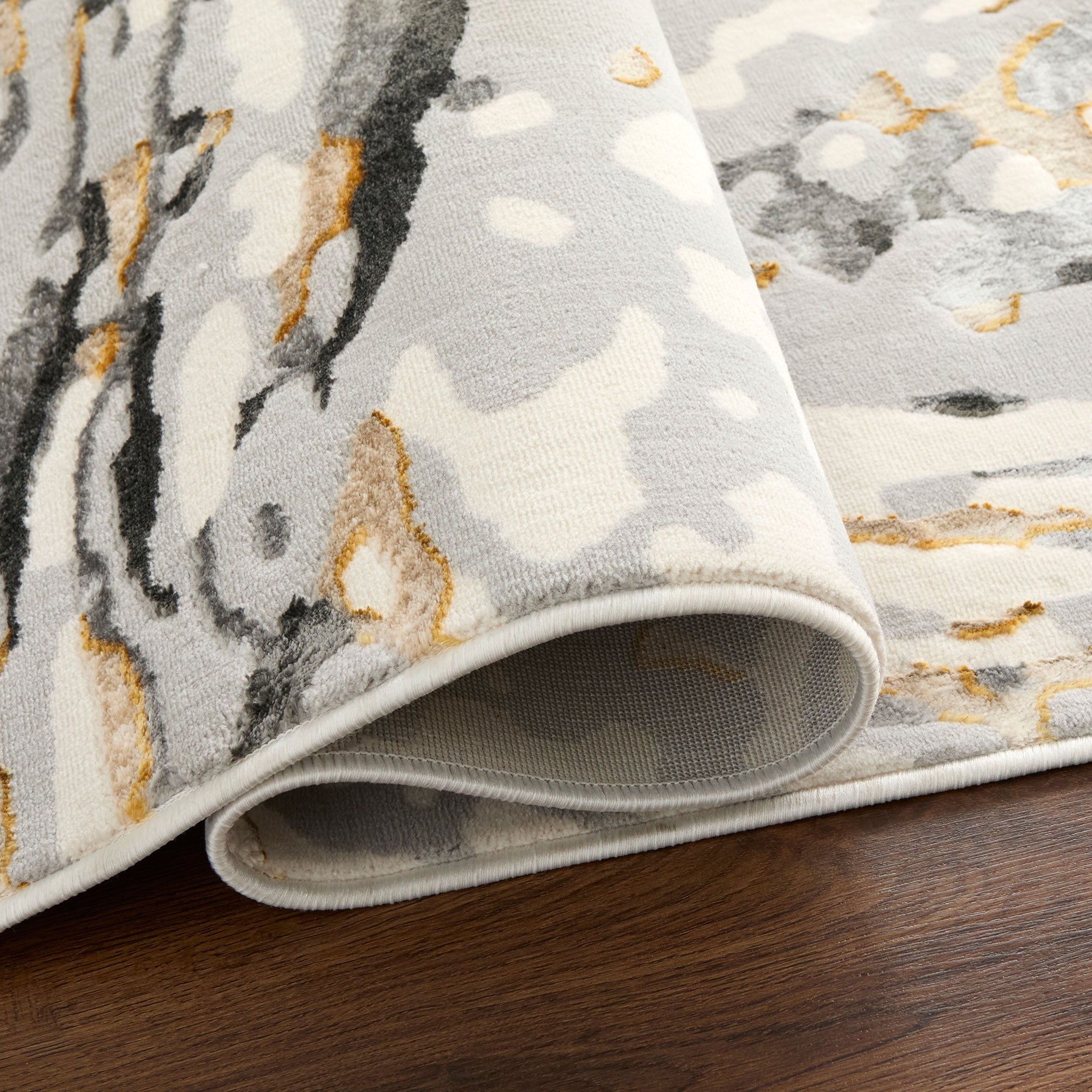 Fatima Gray Black Rug