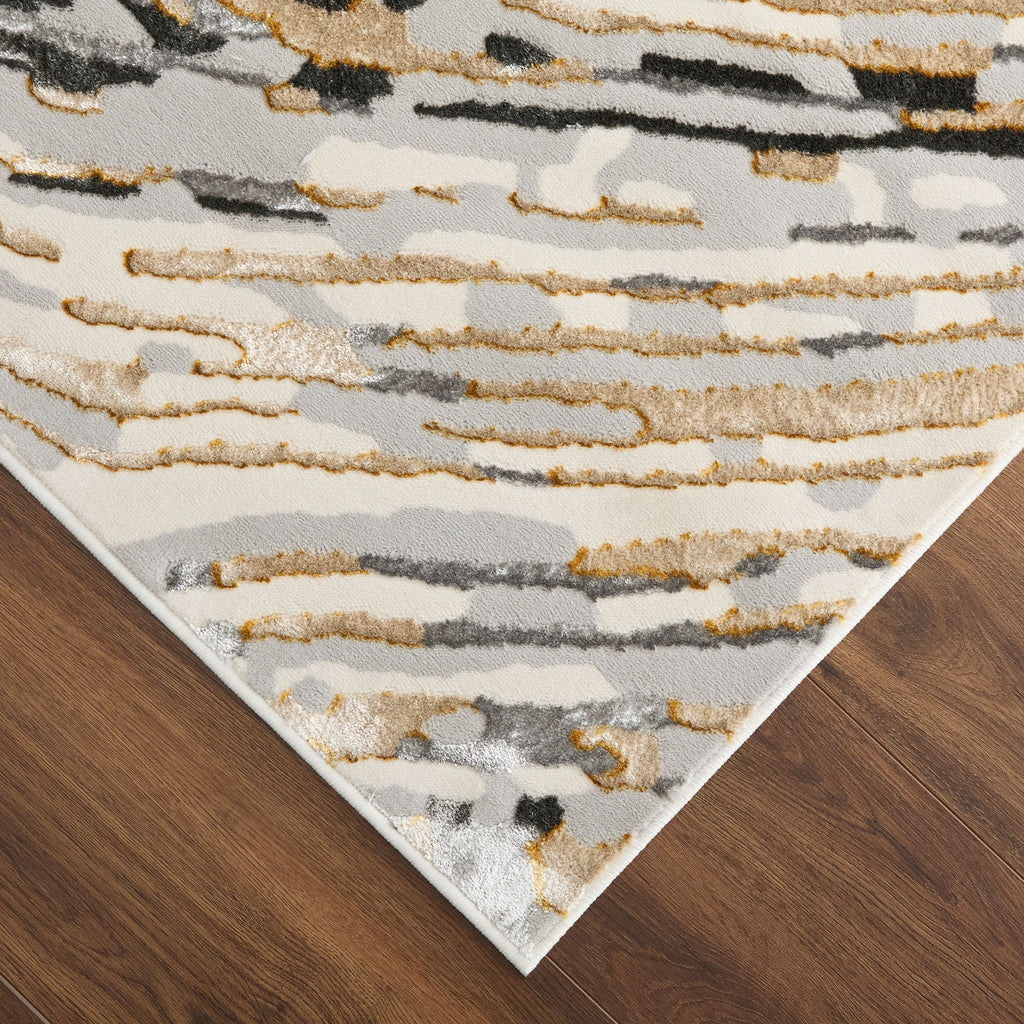 Fatima Gray Black Rug