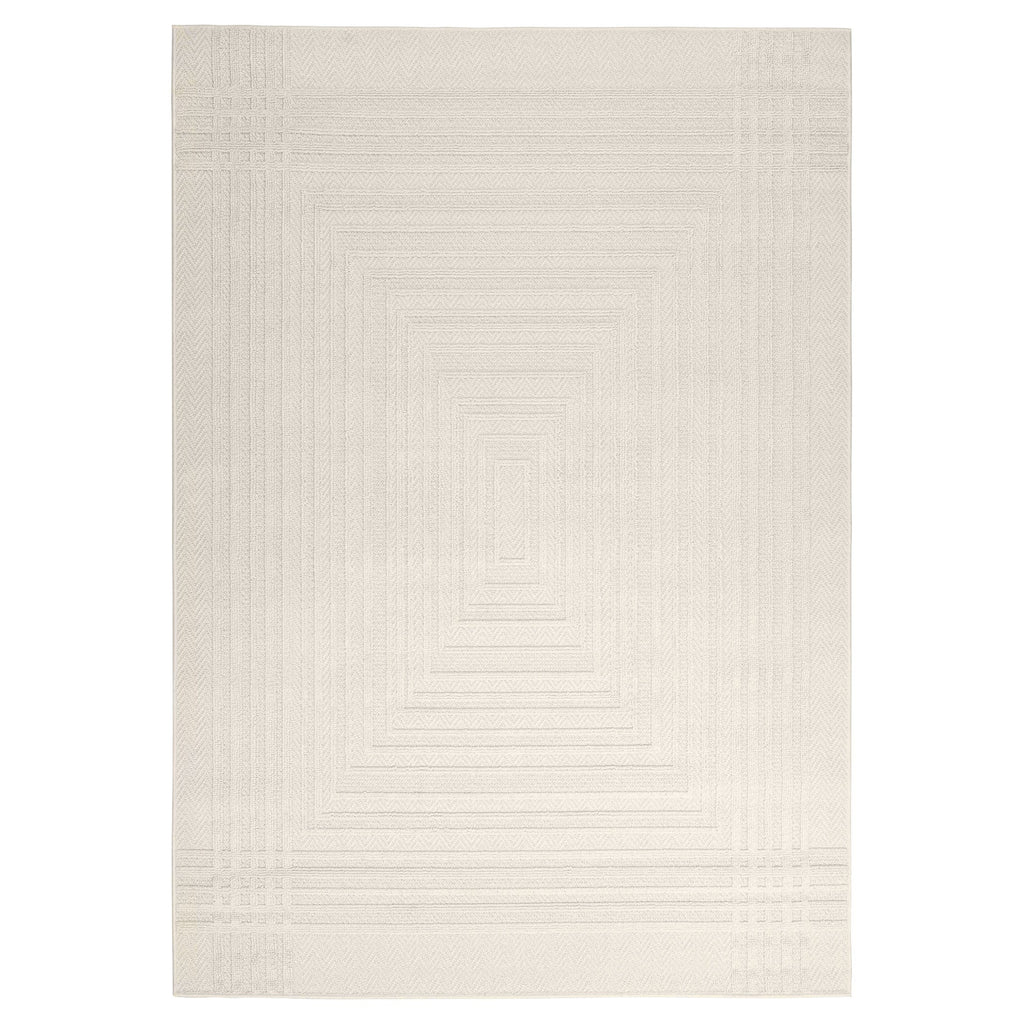 Laid Back Geometric Luxe Ivory Rug