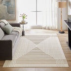 Laid Back Geometric Luxe Ivory Rug
