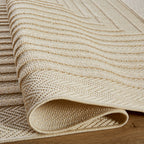 Laid Back Geometric Luxe Ivory Rug