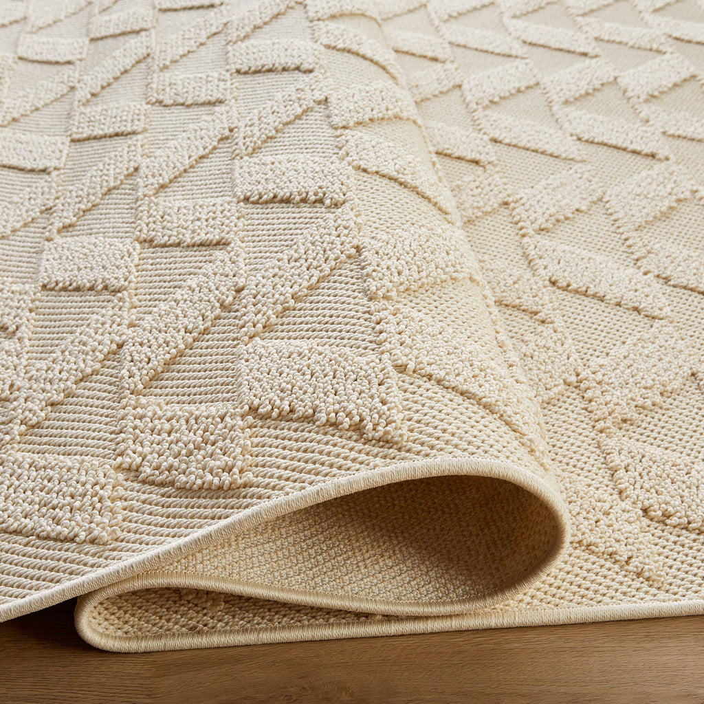 Forza Textural Chevron Ivory Rug