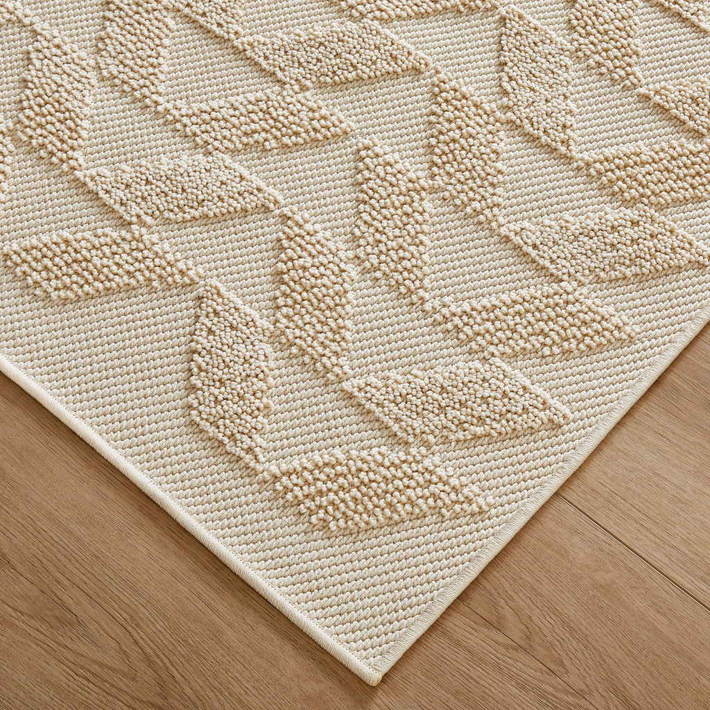 Forza Textural Chevron Ivory Rug