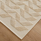 Forza Textural Chevron Ivory Rug