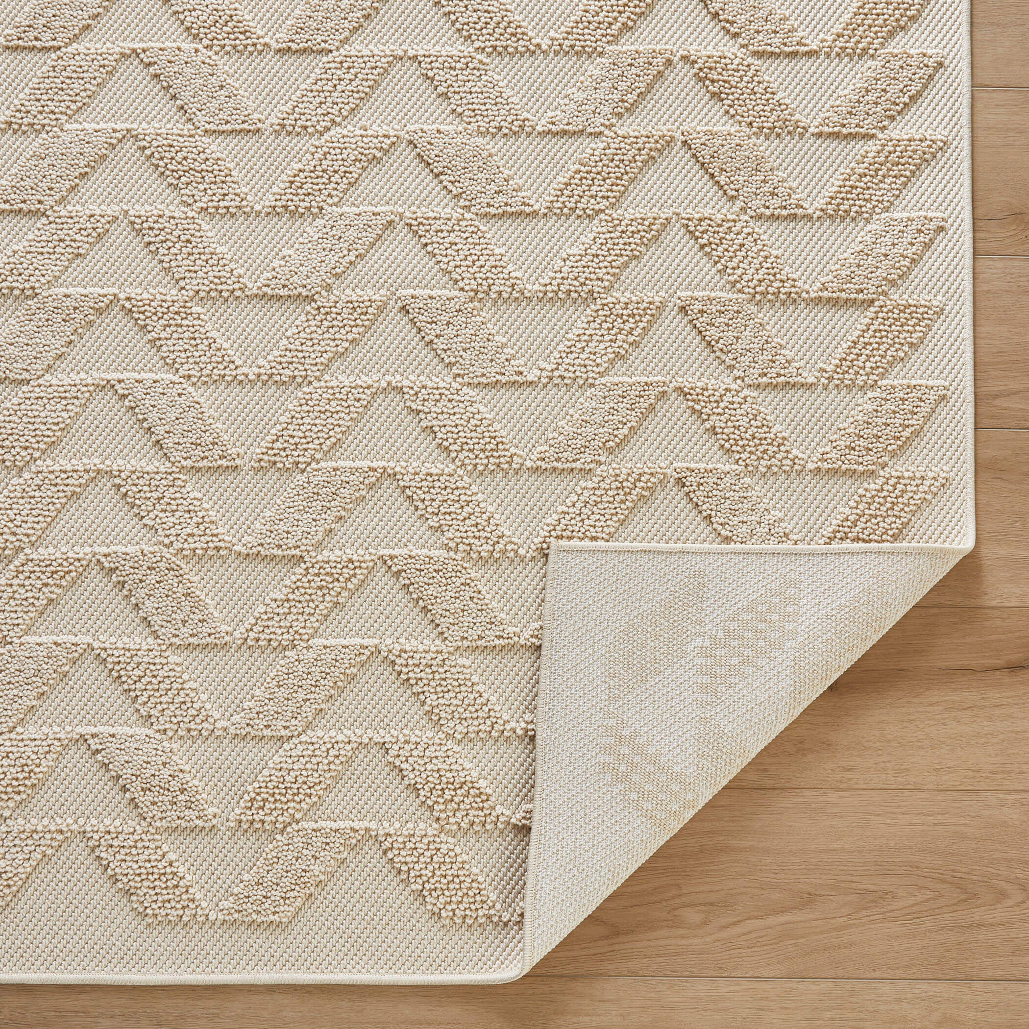 Forza Textural Chevron Ivory Rug