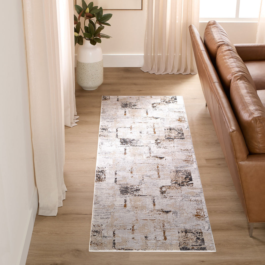Hadim Muted Geometric Earth Tones Rug