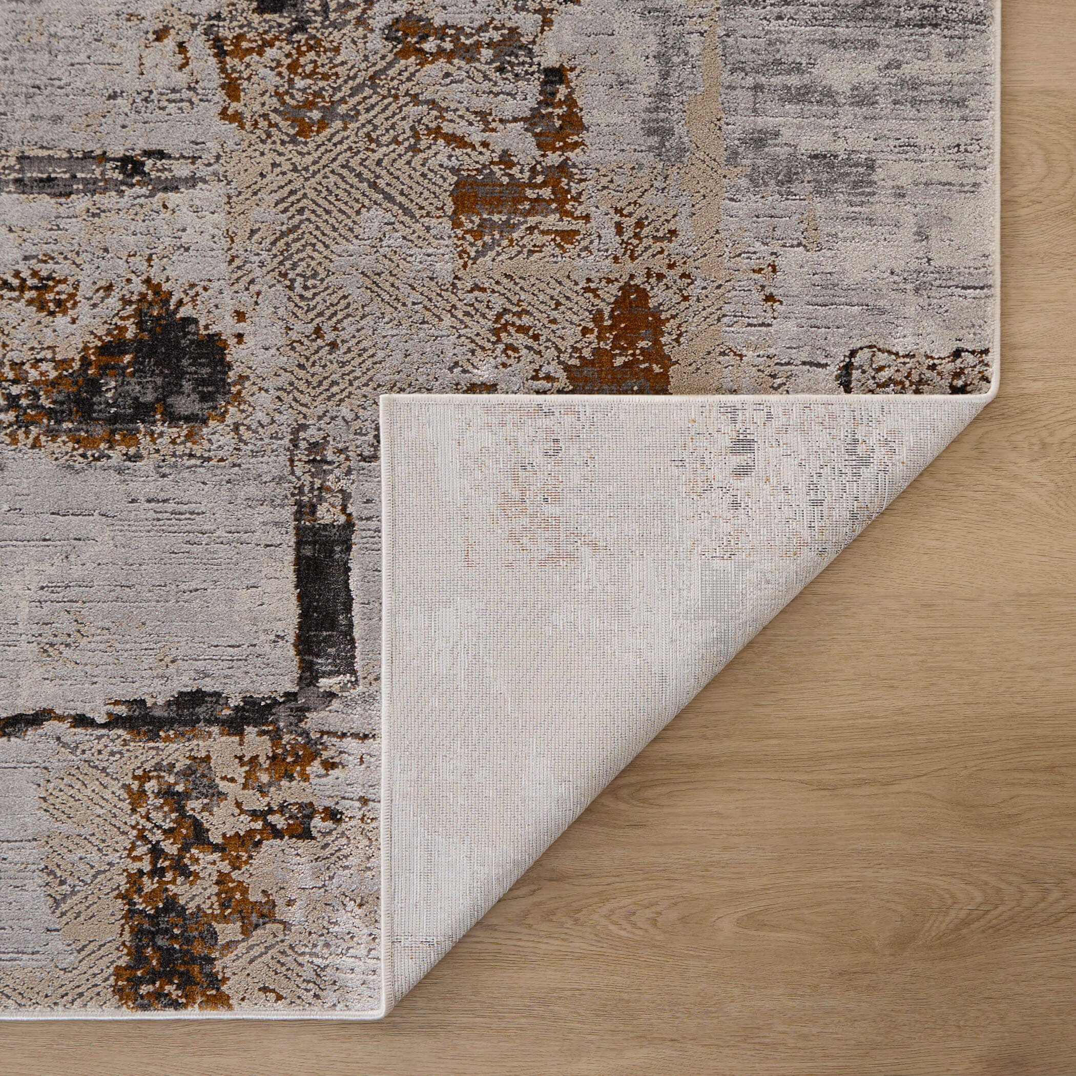 Hadim Muted Geometric Earth Tones Rug