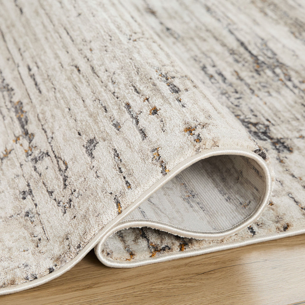 Hadim Abstract Linear Mineral Tone Rug