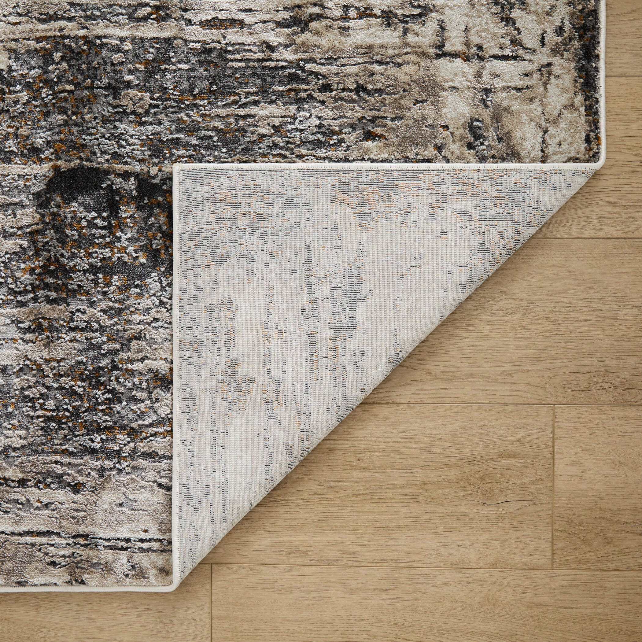 Hadim Abstract Linear Mineral Tone Rug