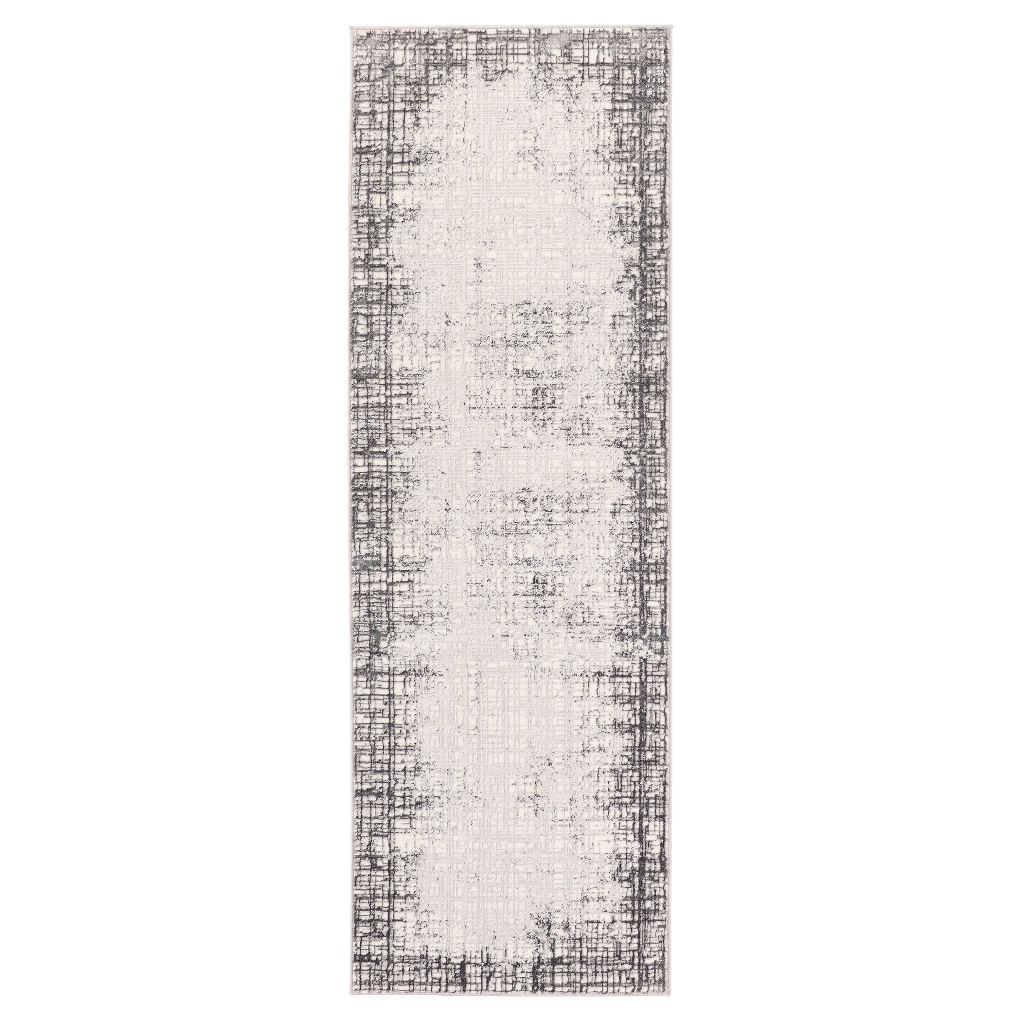 Greta Abstract Eclipse Dark Gray Rug