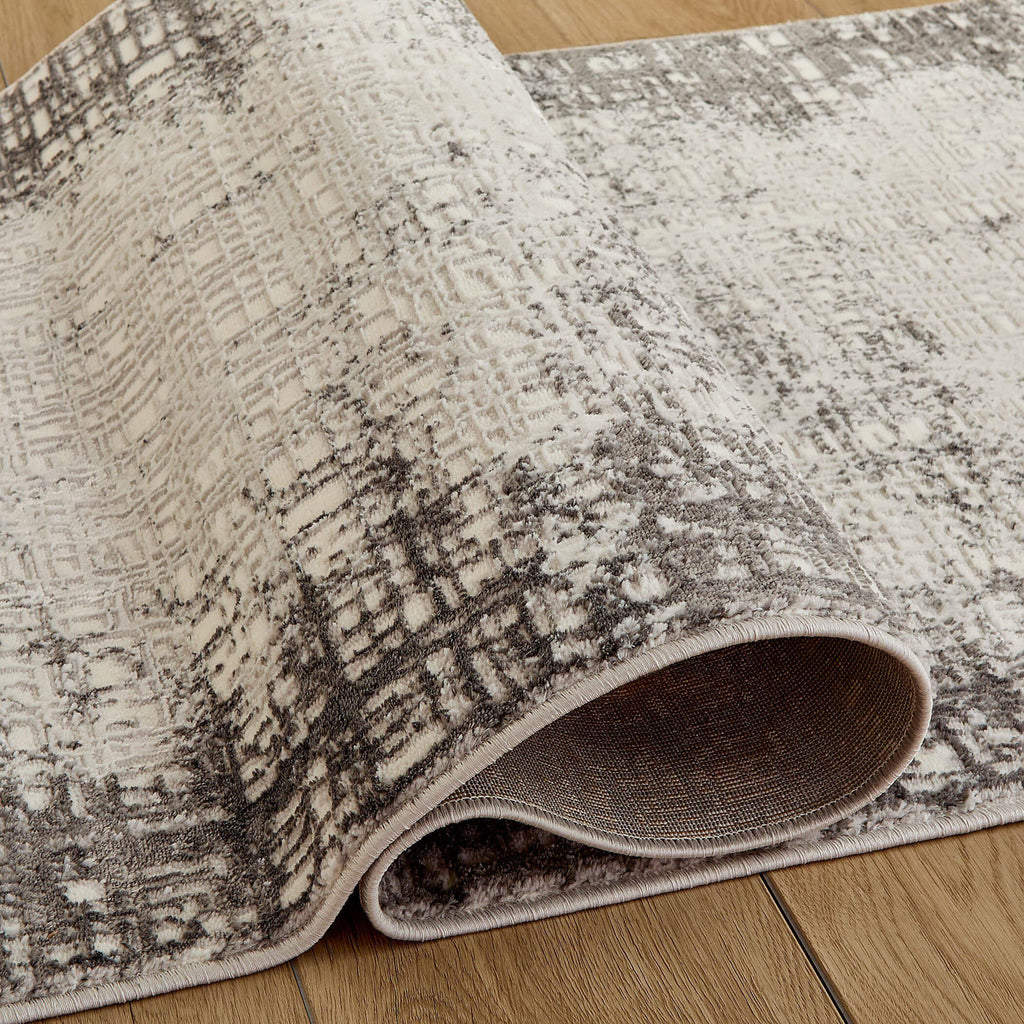 Greta Abstract Eclipse Dark Gray Rug