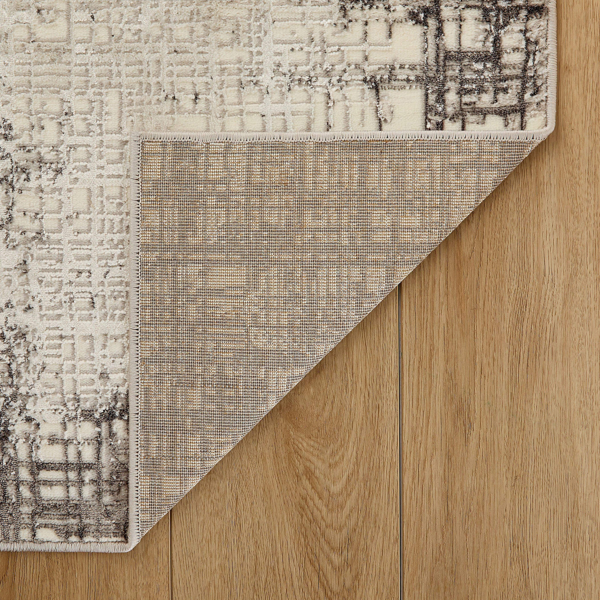 Greta Abstract Eclipse Dark Gray Rug