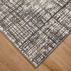 Greta Abstract Eclipse Dark Gray Rug