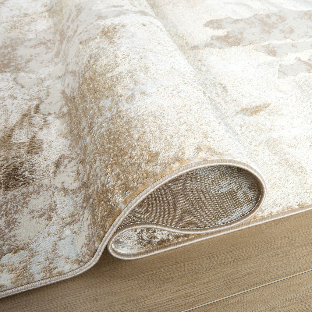 Livia Abstract Vintage Golden Melange Rug