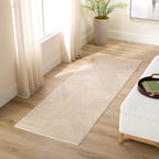 Livia Textural Abstract Geometric Gold and Ivory Rug