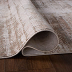 Laila Modern Faded Linear Warm Neutral Rug